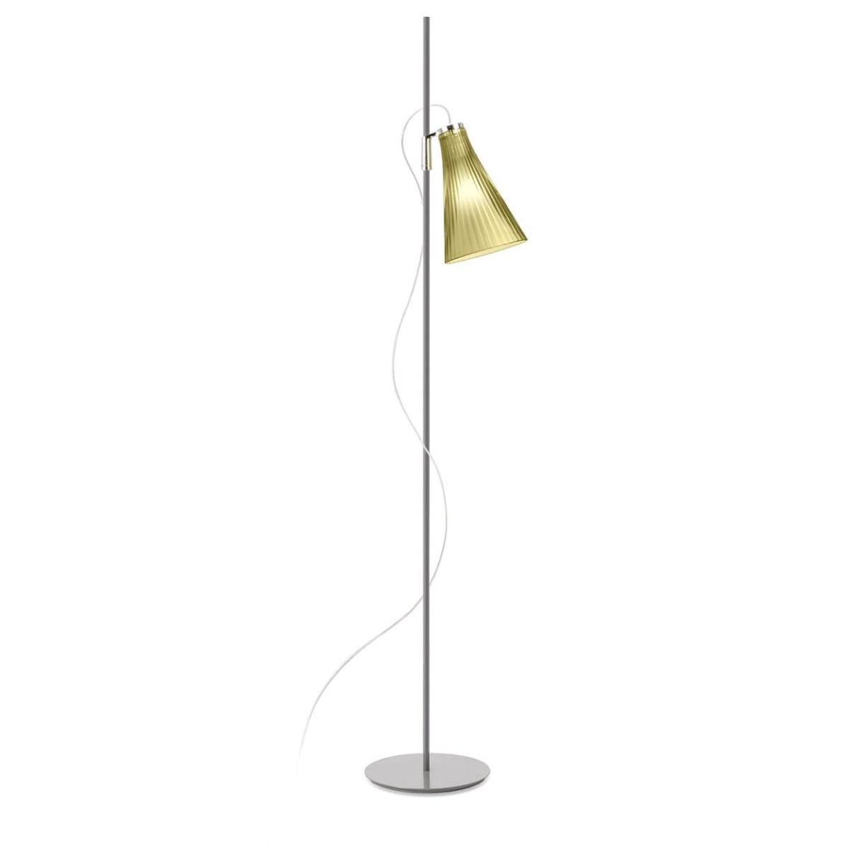 Kartell K-Lux floor lamp with grey painted steel structure h. 165 cm.