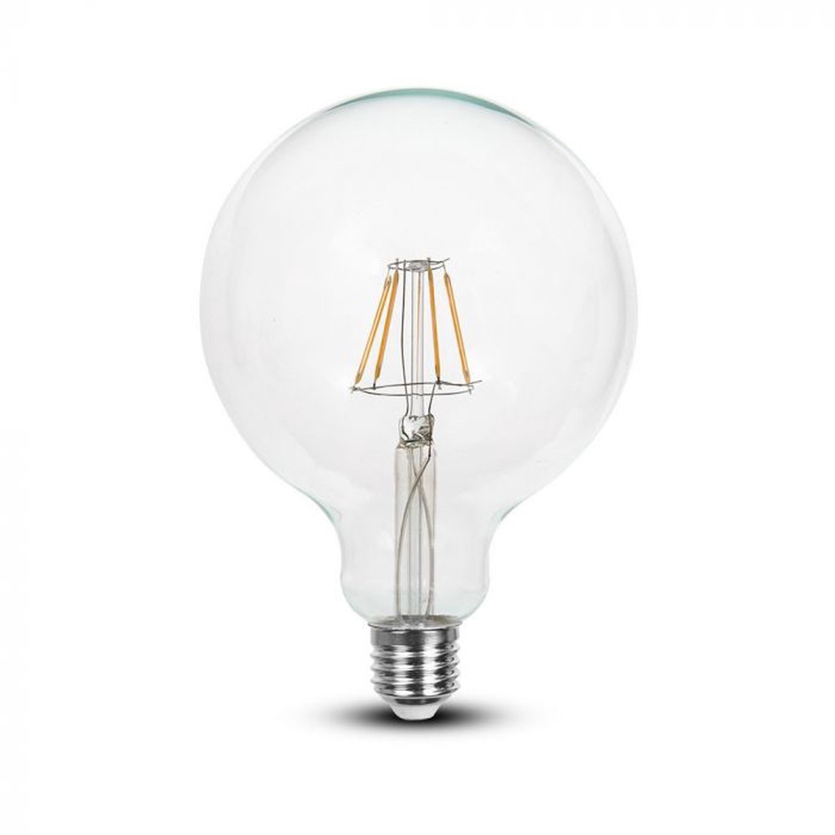 LED E27 FILAMENT LAMP G125 6W WW 806lm 300 125X177