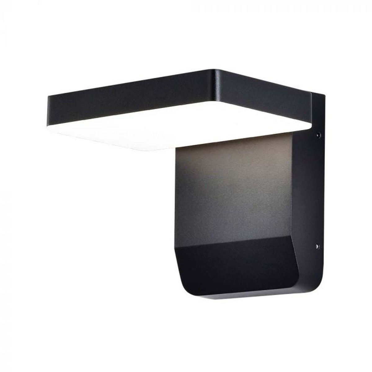 LED WALL LIGHT BLACK SQUARE 17W DL 2580lm 350 178x170x160 ALUMINIUM IP65