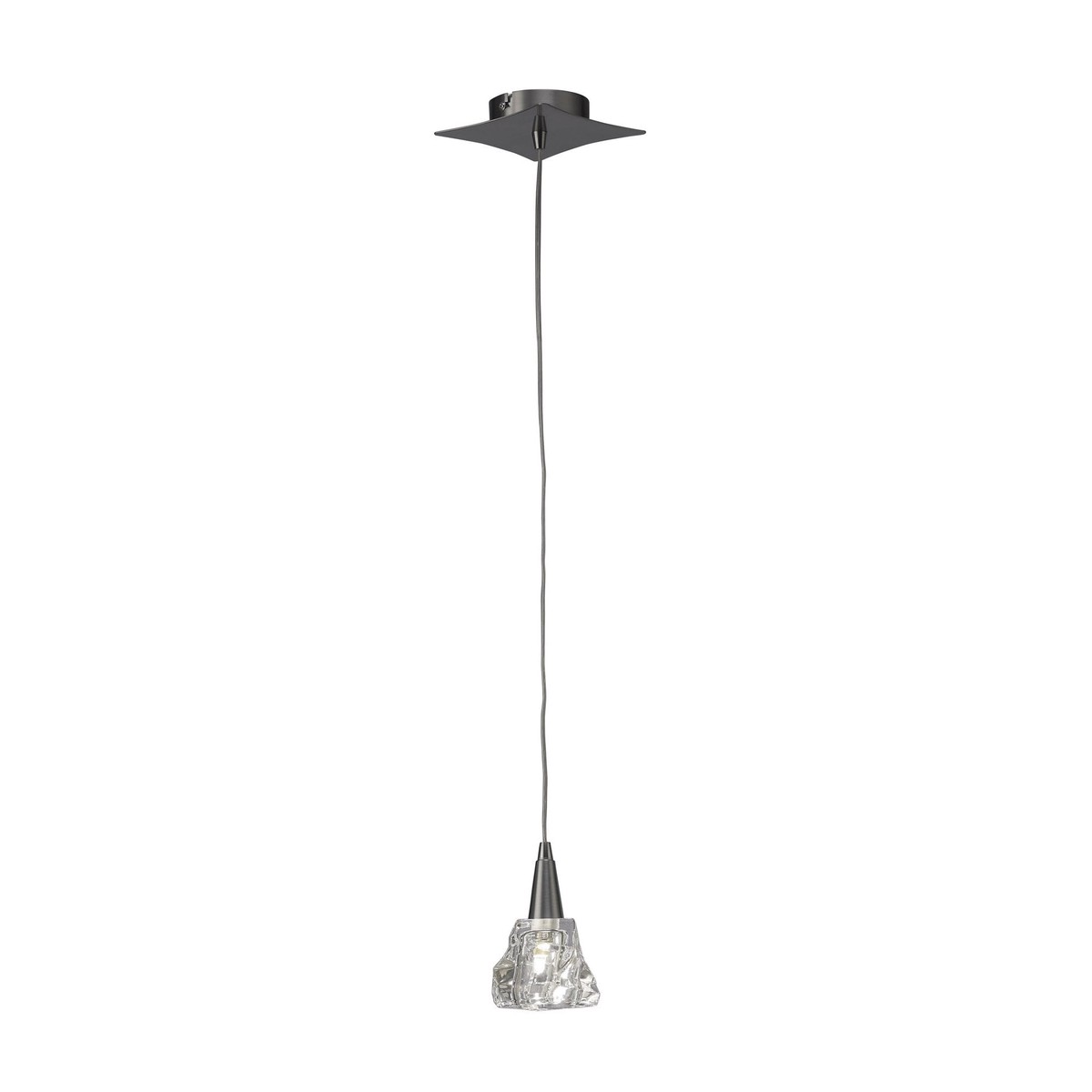 M3754 Iku Pendant 1 Light G9 Satin Nickel