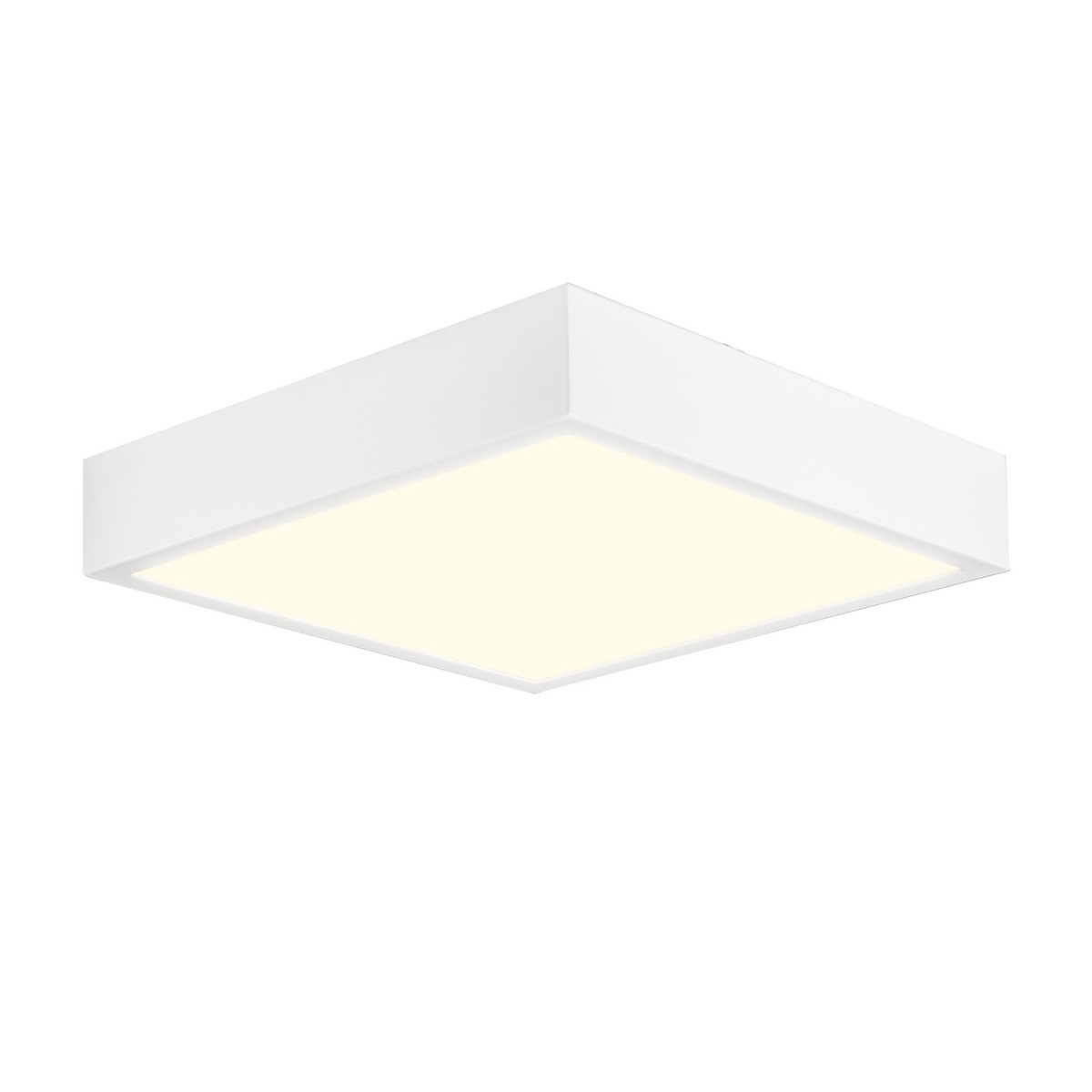 M6634 Saona 30cm Square LED Surface Flush Fitting 30W Matt White/Frosted Acrylic