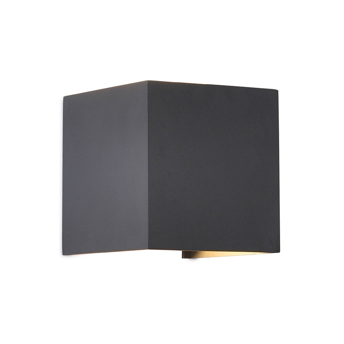 M7647 Davos Outdoor Square Wall Lamp 2 x 6W LED Anthracite