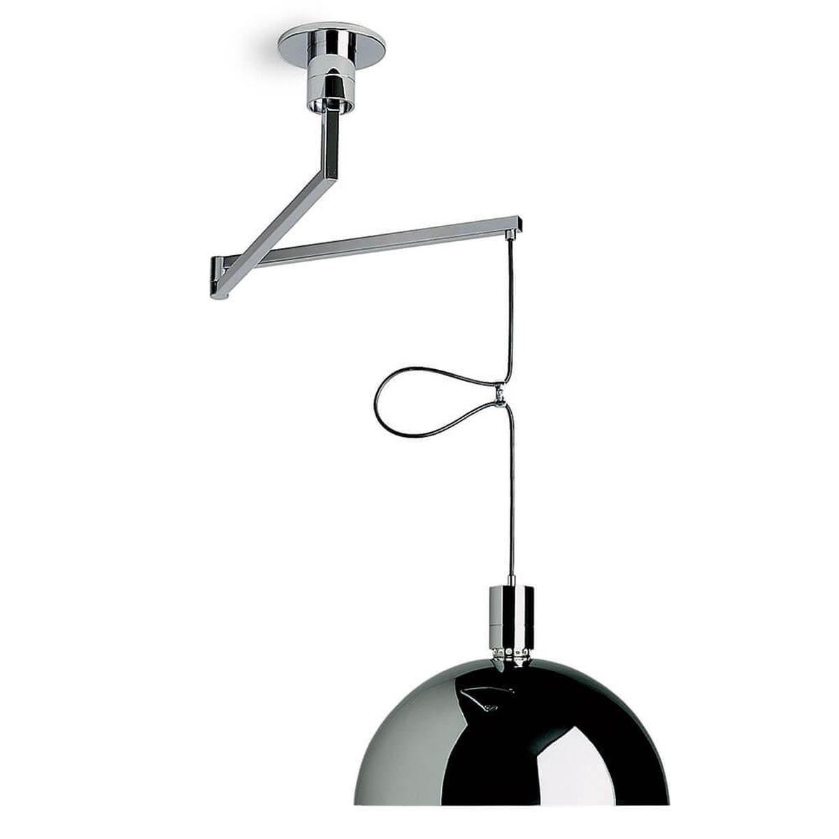 Nemo Lighting AS41Z pendant lamp chromed diam. 45 cm.