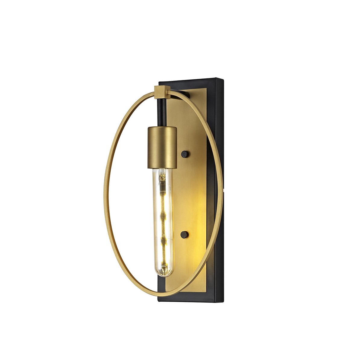 NL74129 Hava Wall Lamp 1 Light Sand Gold/Matt Black