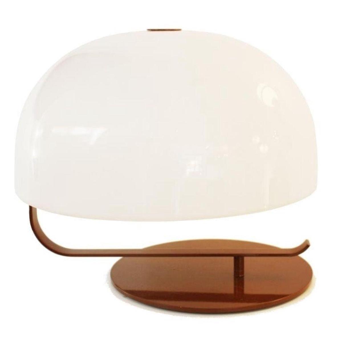 OLuce Zanuso 275 table lamp nut brown by Marco Zanuso