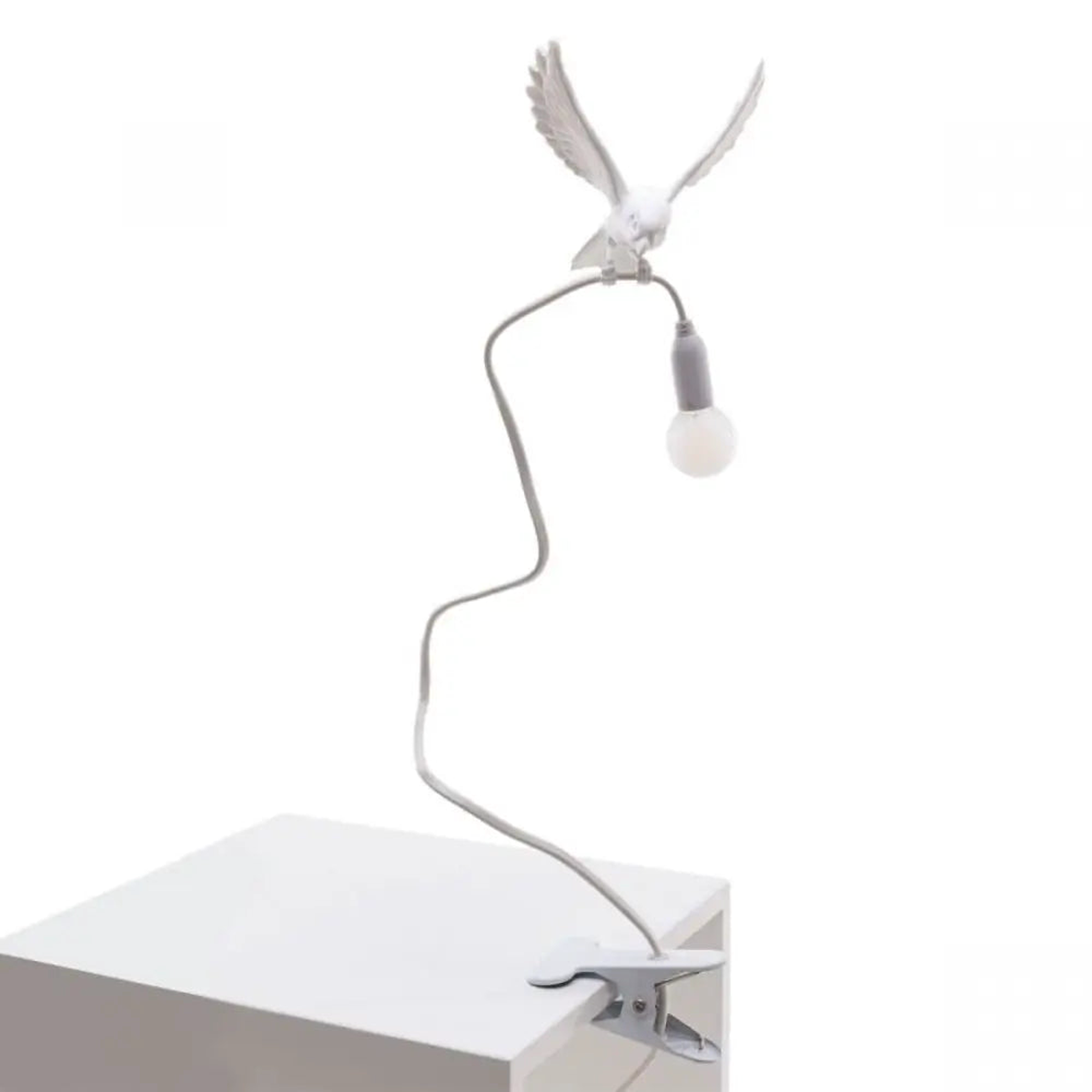 Seletti Sparrow with clamp table lamp