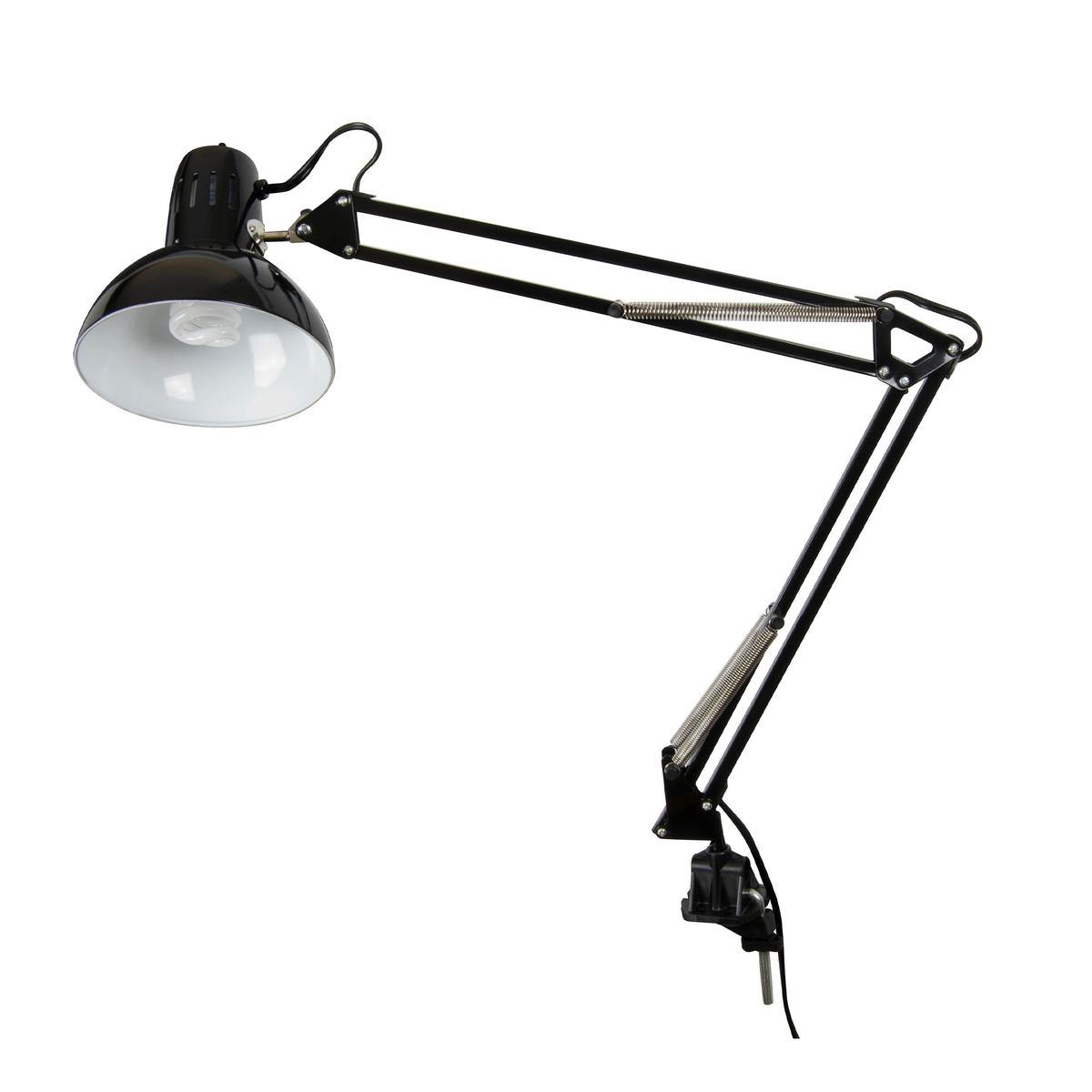 Studio Designs Swing Arm Lamp With LED Bulb – Black