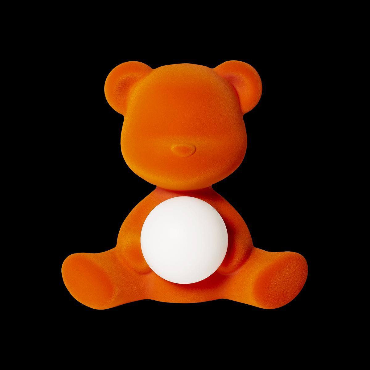 Teddy Girl Velvet Lamp Orange