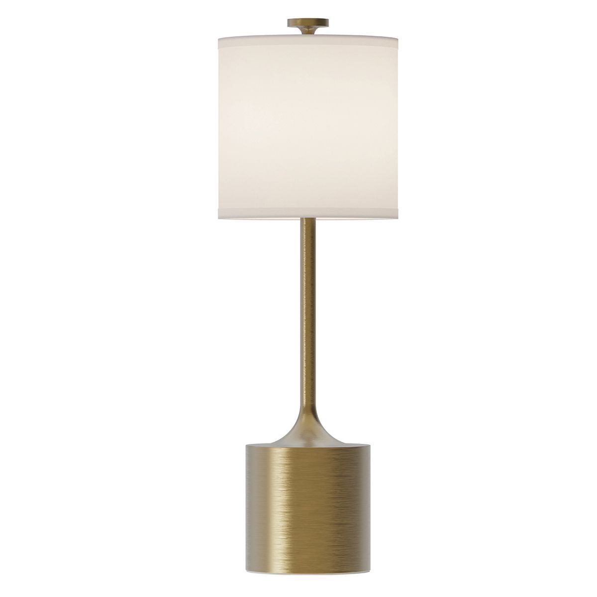 ALM-ISSA-TL-BG Issa 1 Light Table Lamp Brushed Gold, Ivory Linen