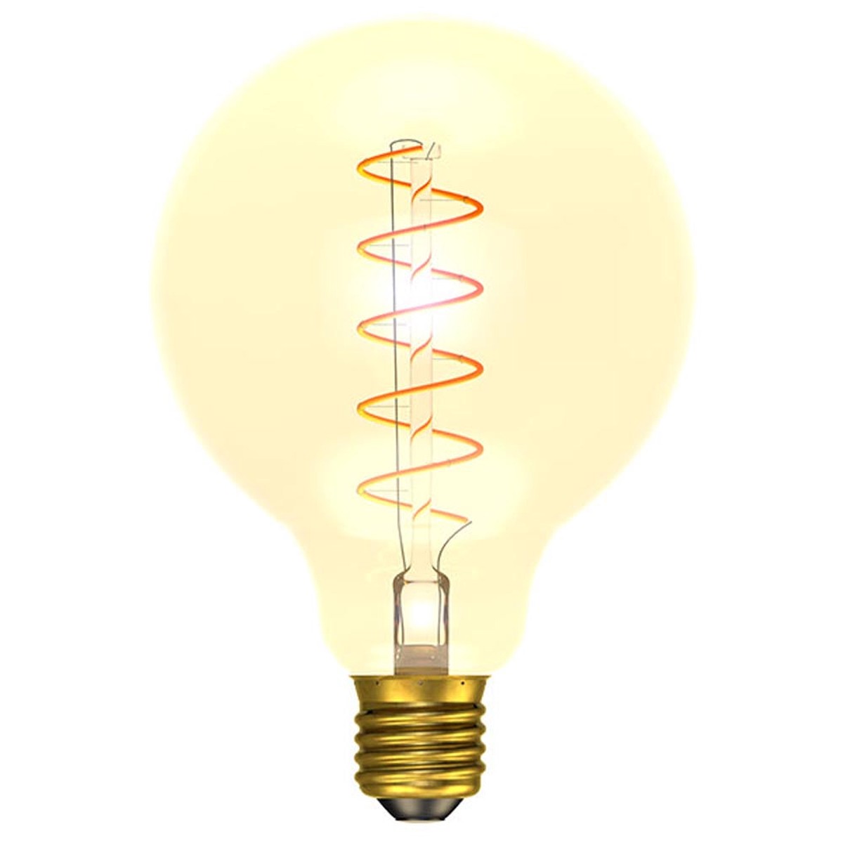 BELL 95mm LED Vintage Soft Coil Globe 240V 4W E27 Amber Dimmable