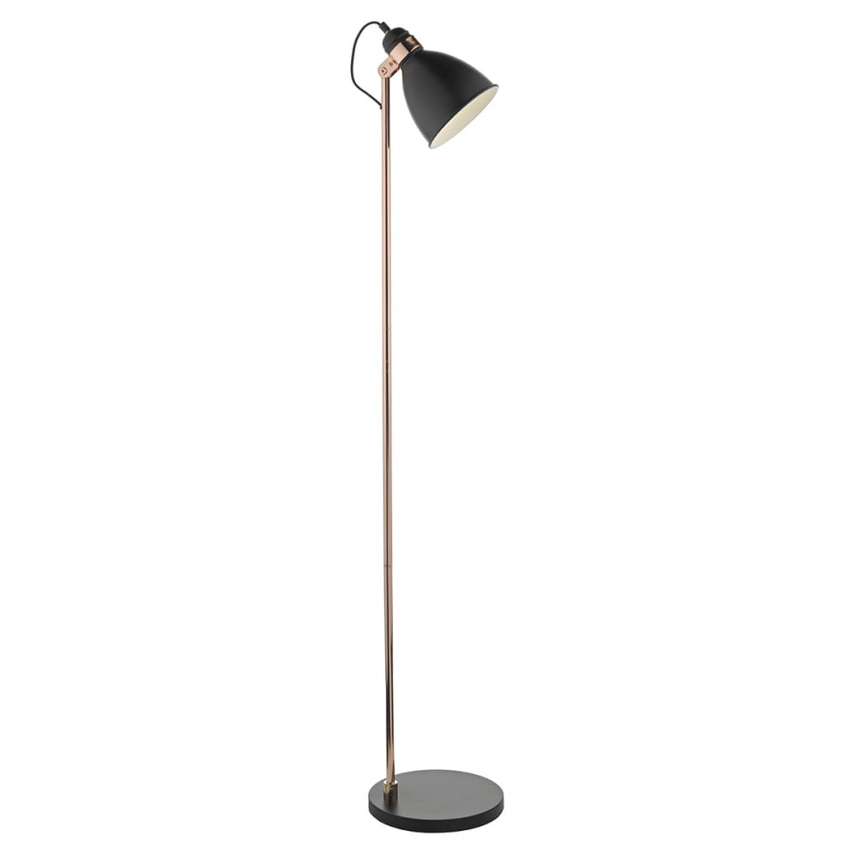Dar FRE4922 Frederick Floor Lamp Black/ Copper
