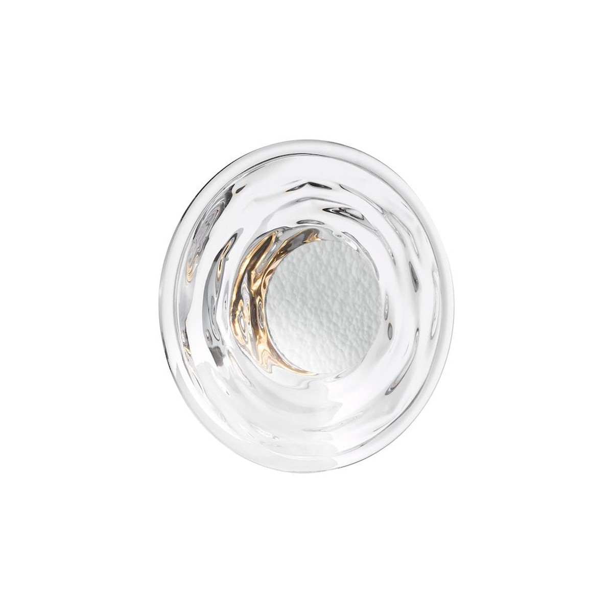 DEW0750 Dewey Wall Light Textured Glass and Polished Chrome LED