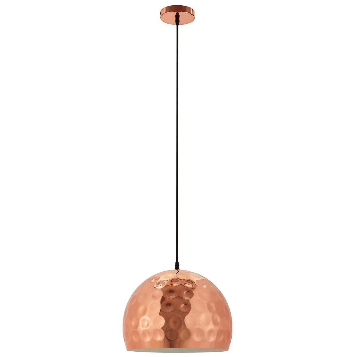 Dimple 13.5″ Half-Sphere Rose Gold Pendant Light