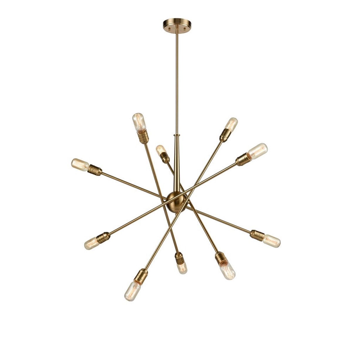 FL2398-10 10 Light Pendant Gold Colour