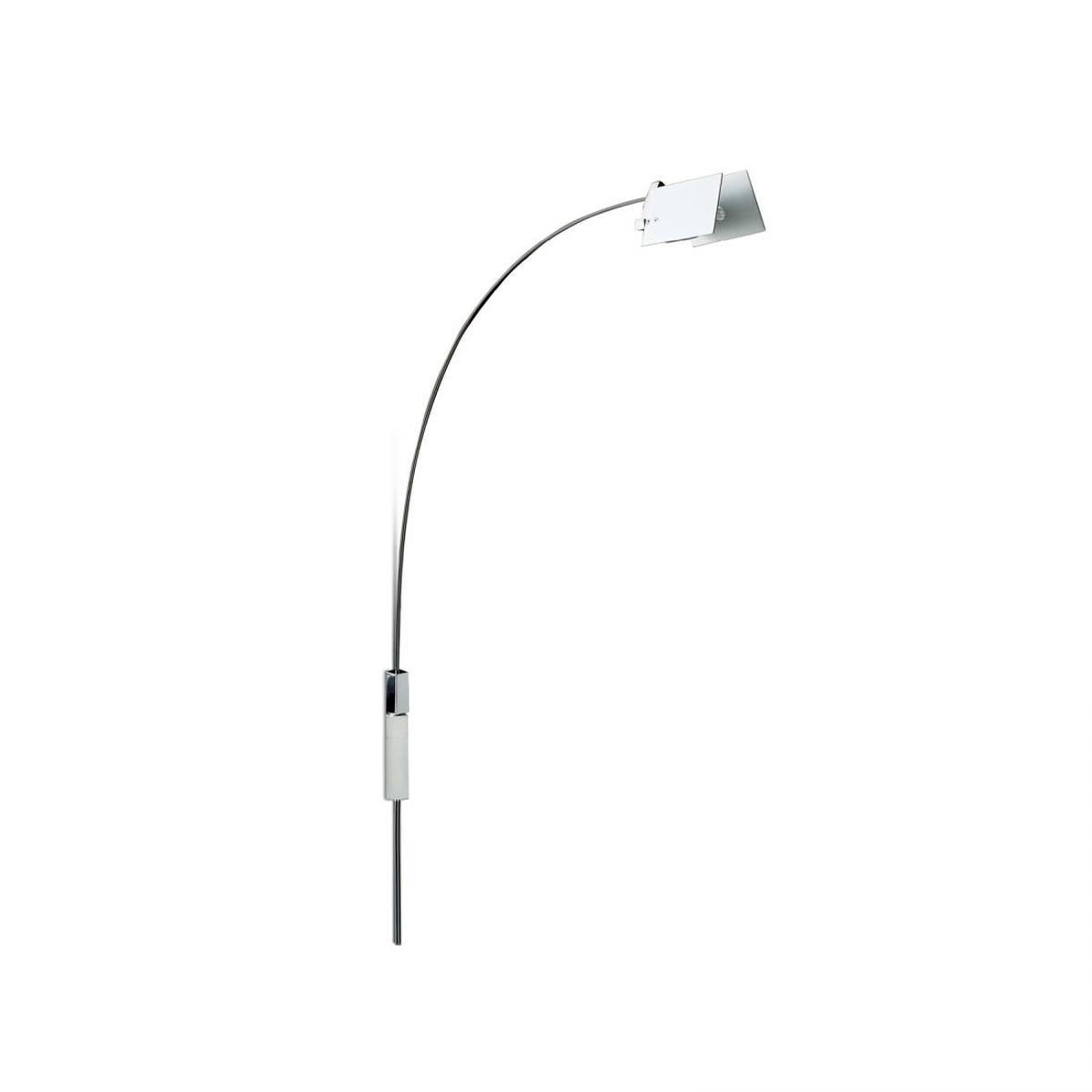 FontanaArte Falena chrome wall lamp by Alvaro Siza