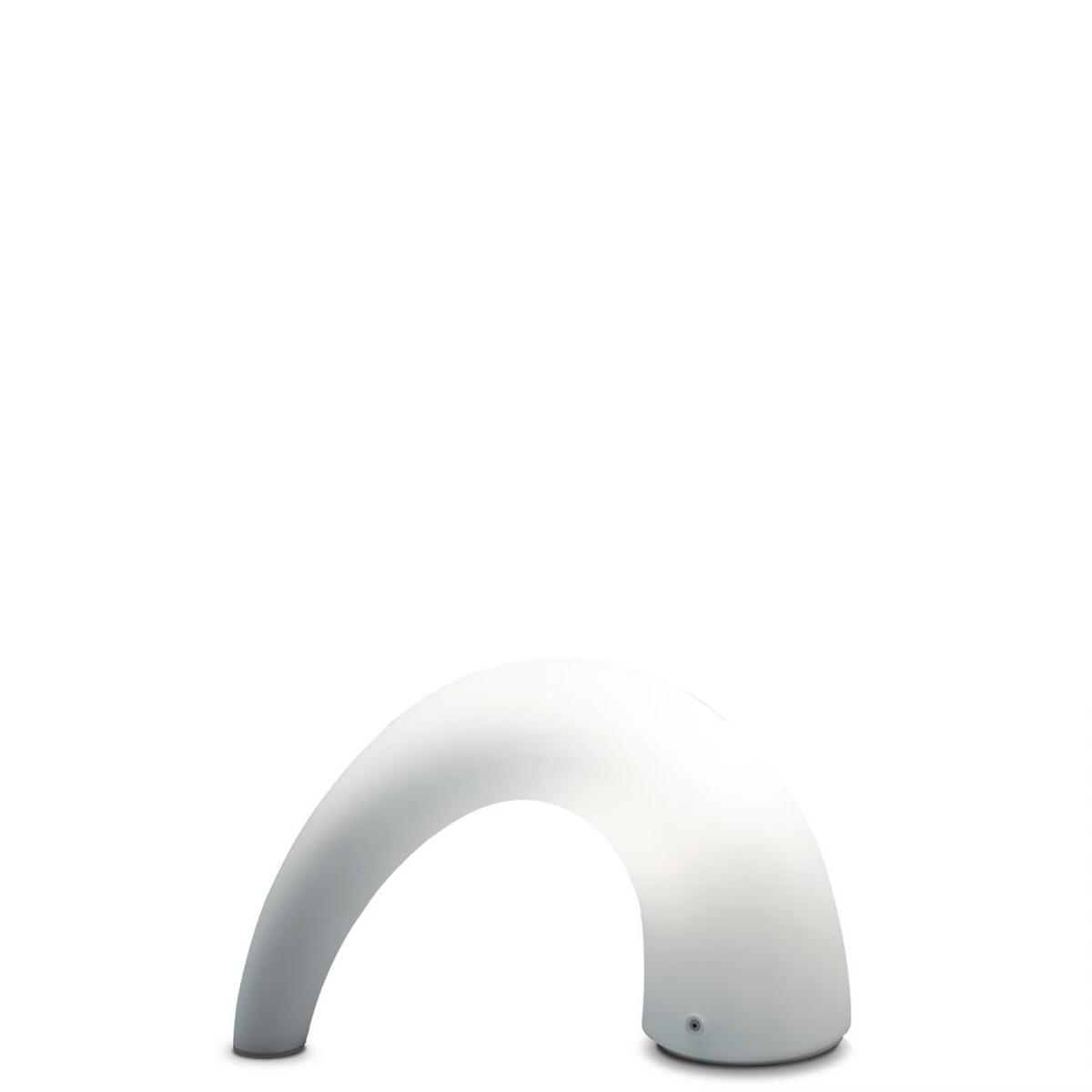 FontanaArte Thor medium white table lamp by Pagani Perversi Architects