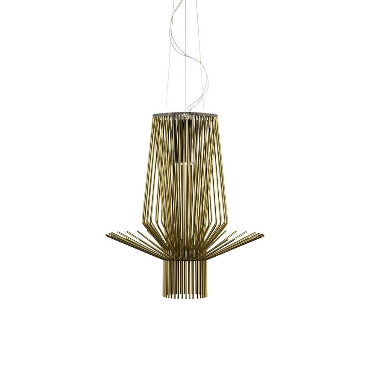 Foscarini Allegretto Assai suspension lamp gold