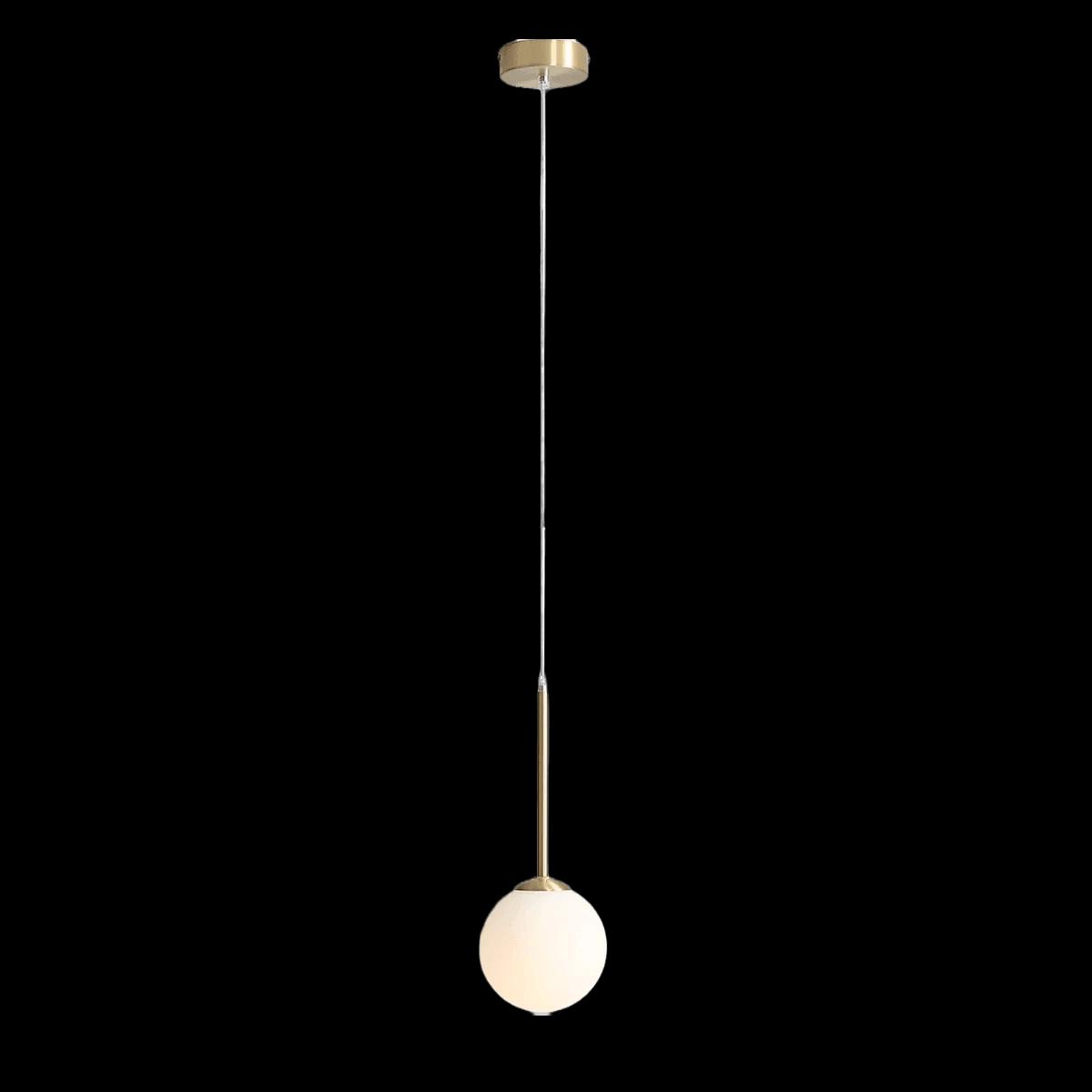 Hanging lamp barefoot brass