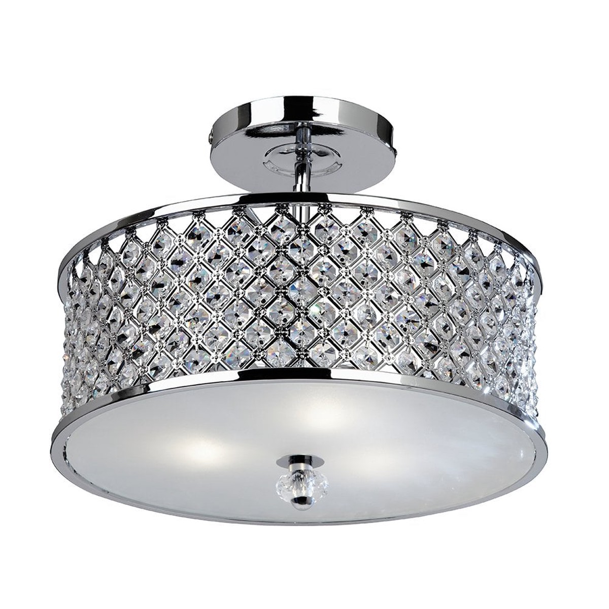 HUDSON-3CH 3 Light Ceiling Fitting In Chrome