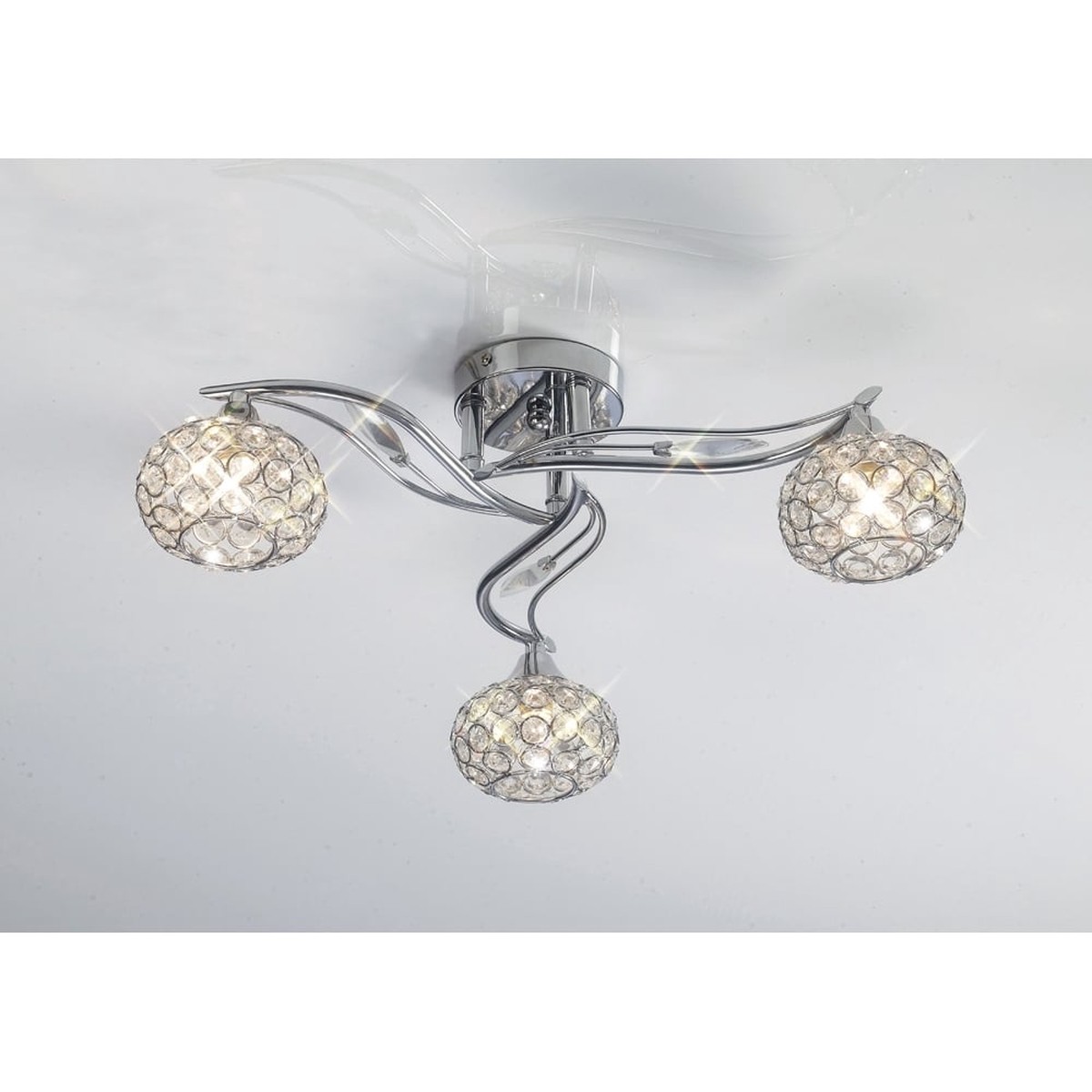 IL30953 Leimo Ceiling Polished Chrome/crystal