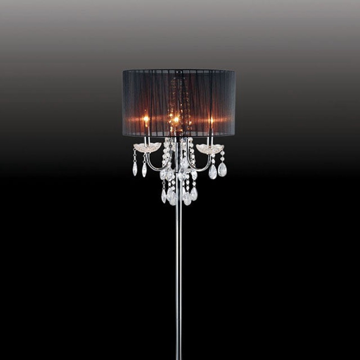 Jada Black Floor Lamp