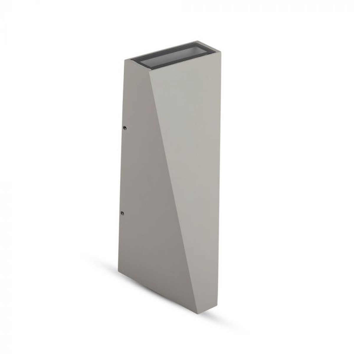 LED WALL LIGHT ALUMINIUM 6W WW 660lm 120 90X200X90 GREY IP65