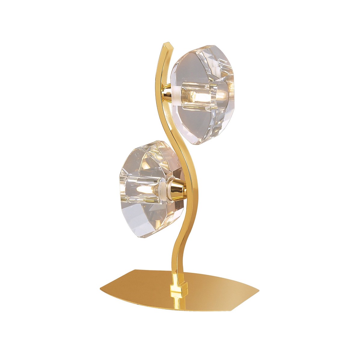 M0565FG Alfa Table Lamp 2 Light G9 French Gold
