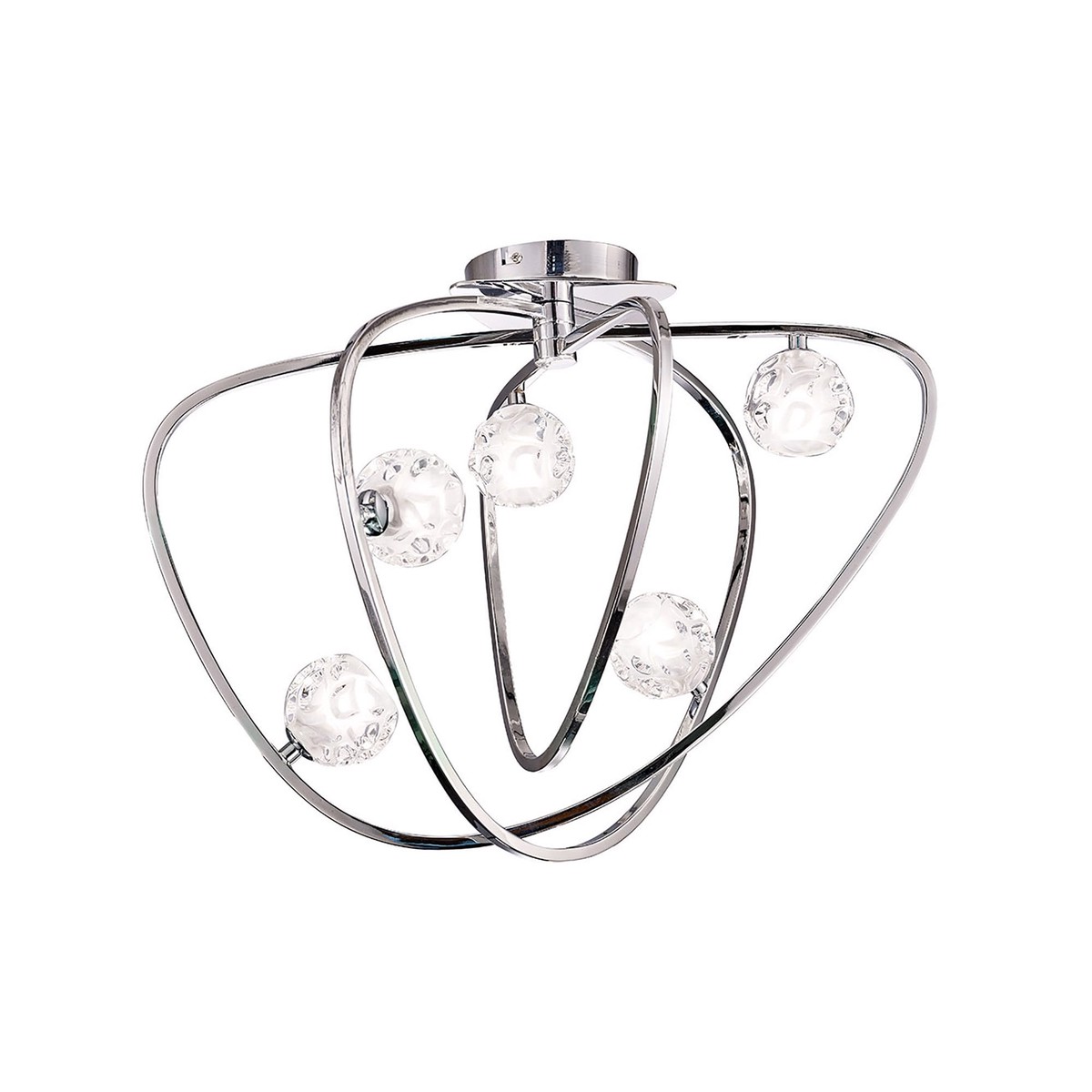 M5014 Lux Ceiling 5 Light G9 Polished Chrome