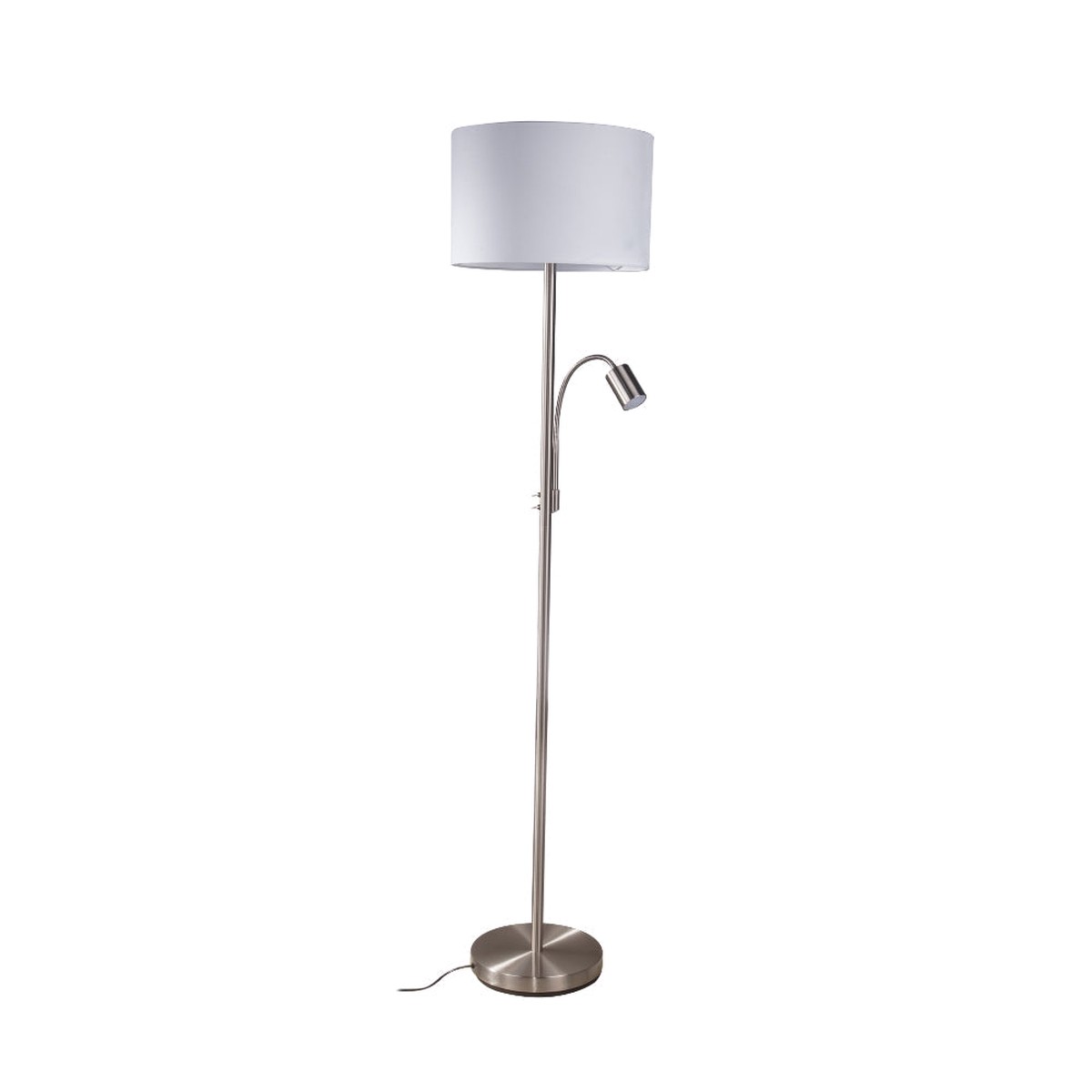 Marshall Mother and Child Floor Lamp Satin Chrome & Antique Brass