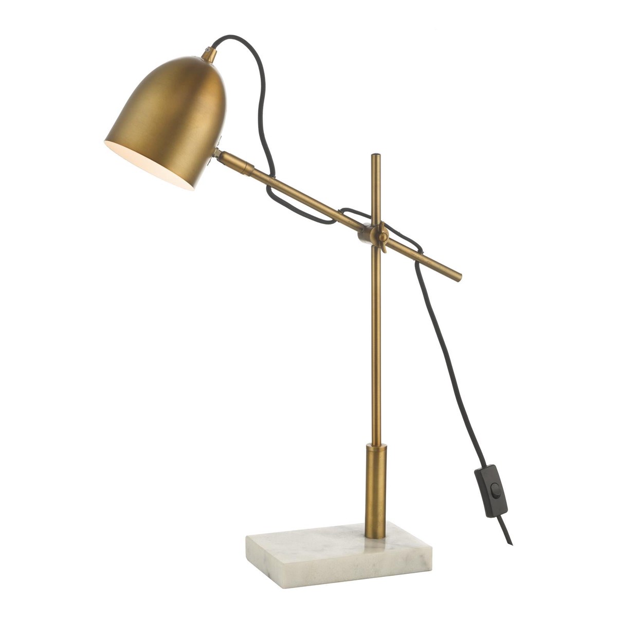MEN4263 Mendal Desk Lamp Antique Bronze and Marble