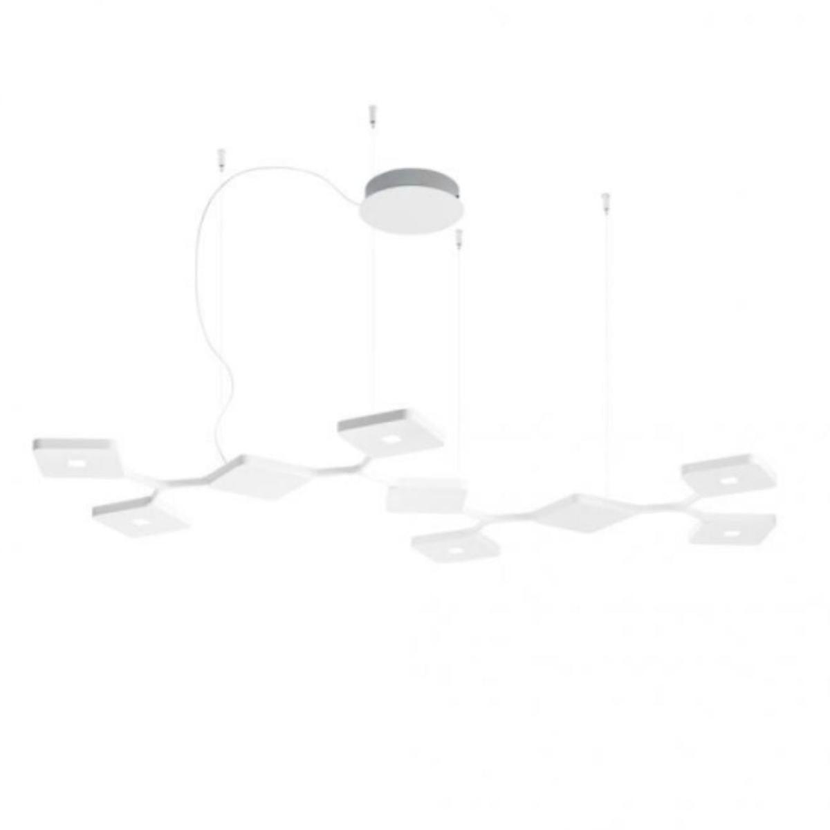 Stilnovo Quad suspension lamp LED bi-emission with 9 modules white