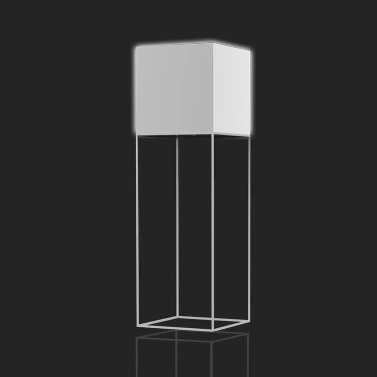 Vondom Vela Cubo floor lamp 112 cm white by Ramn Esteve