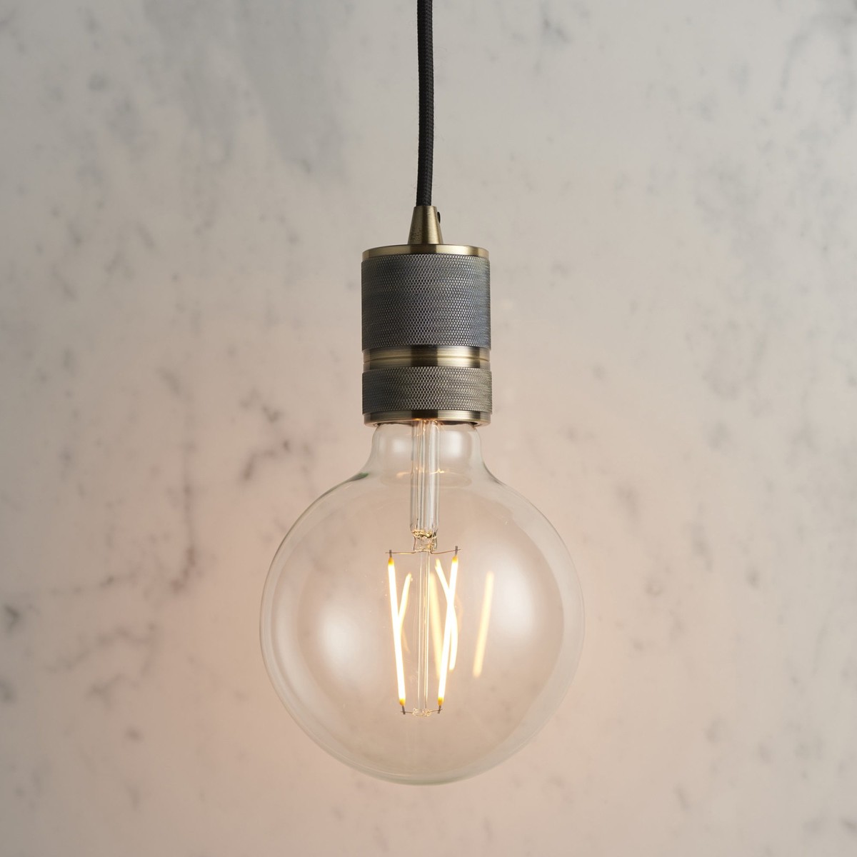 76587 Urban 1 Light Pendant Brass