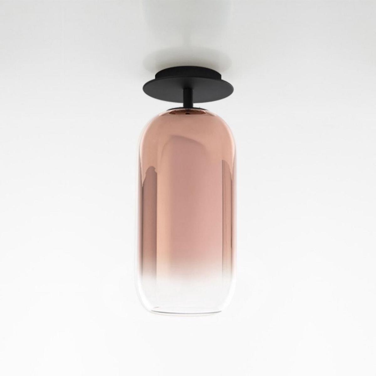 Artemide Gople ceiling lamp with black structure