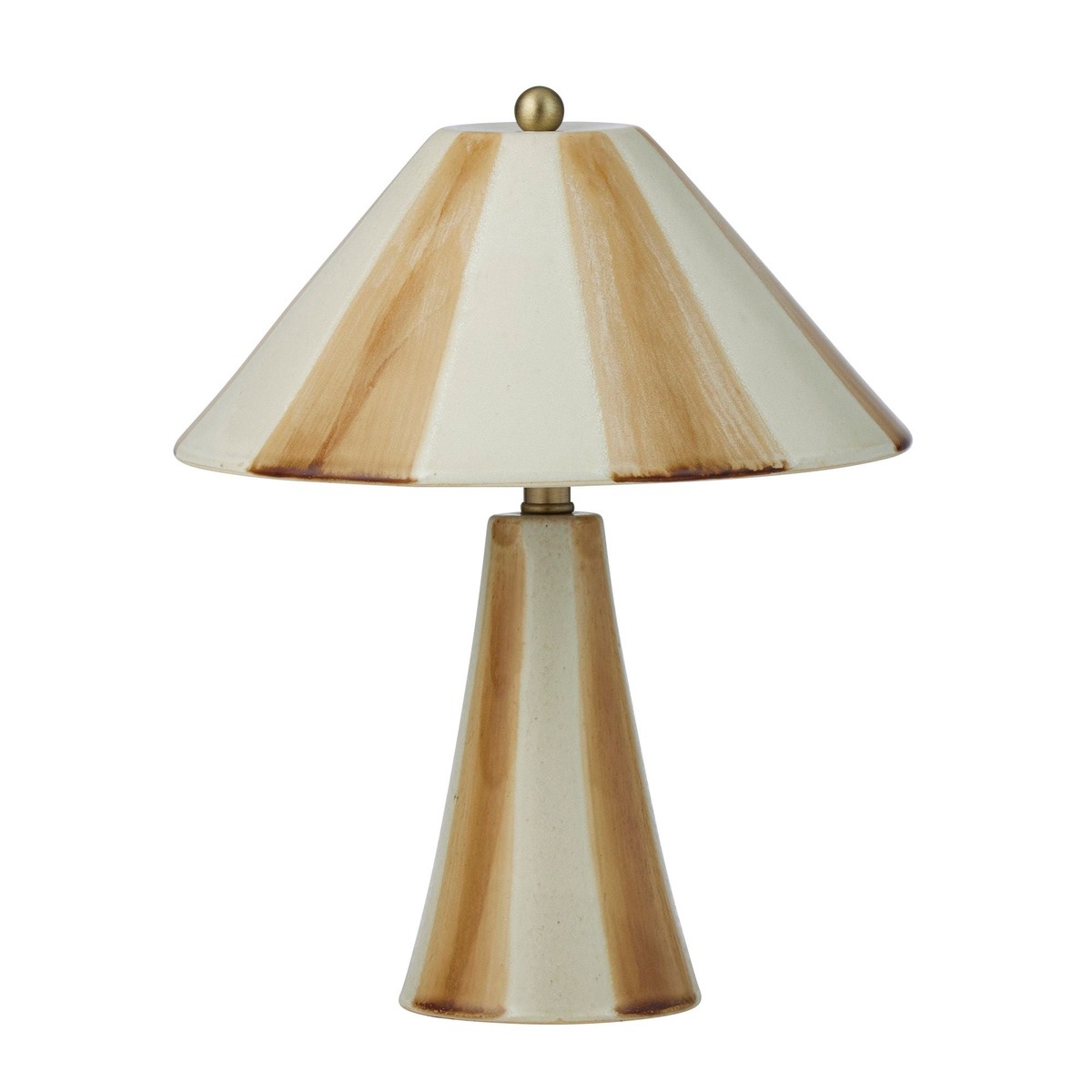 Coast To Coast Athol Ceramic Lamp Mustard/Ivory