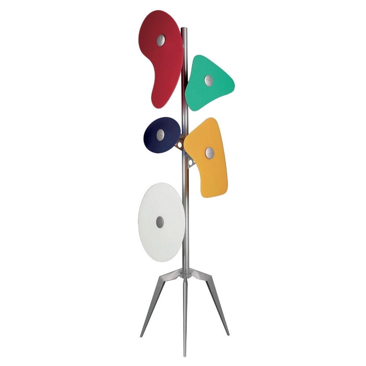 Foscarini Orbital floor lamp multicolor silkscreen-printed glass
