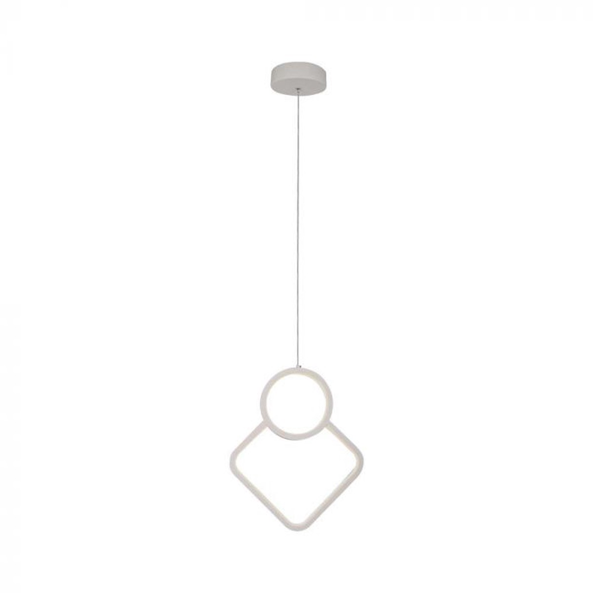 LED PENDANT LIGHT 12W WW 1300lm 280x1960mm WHITE
