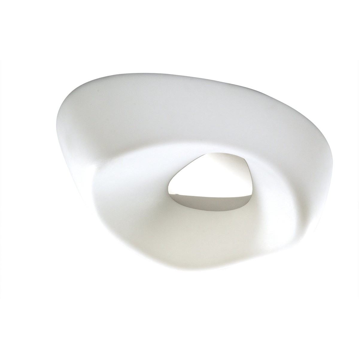 M1334 Huevo Ceiling 5 Light E27 Outdoor Polished Chrome / Opal White