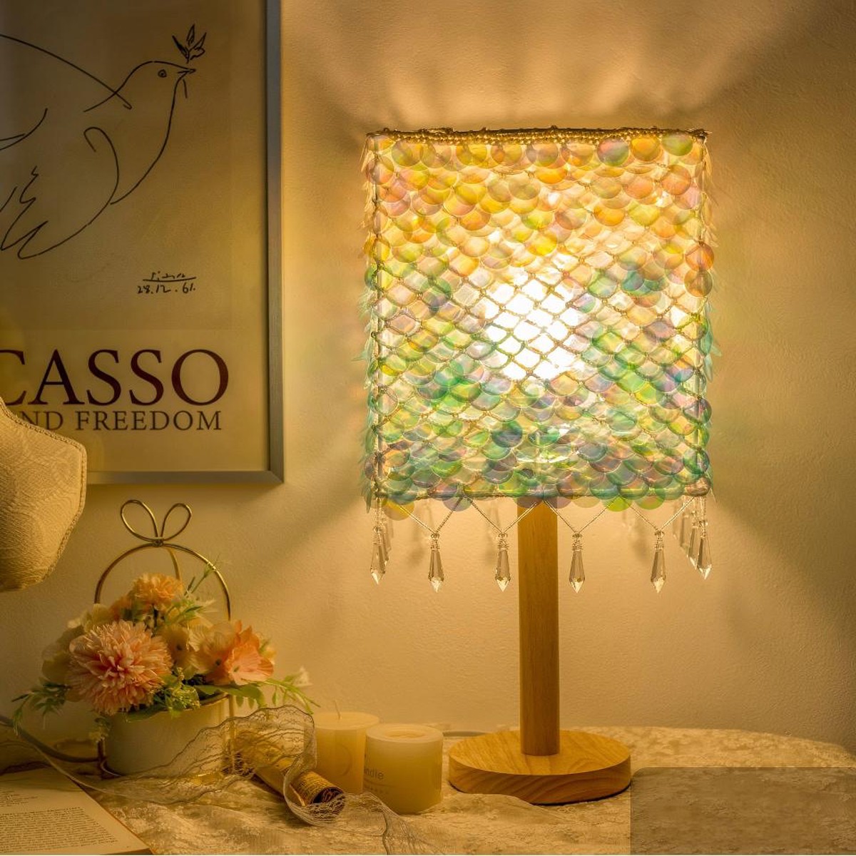 Mermaid’s Glow Lampshade Crochet Kit