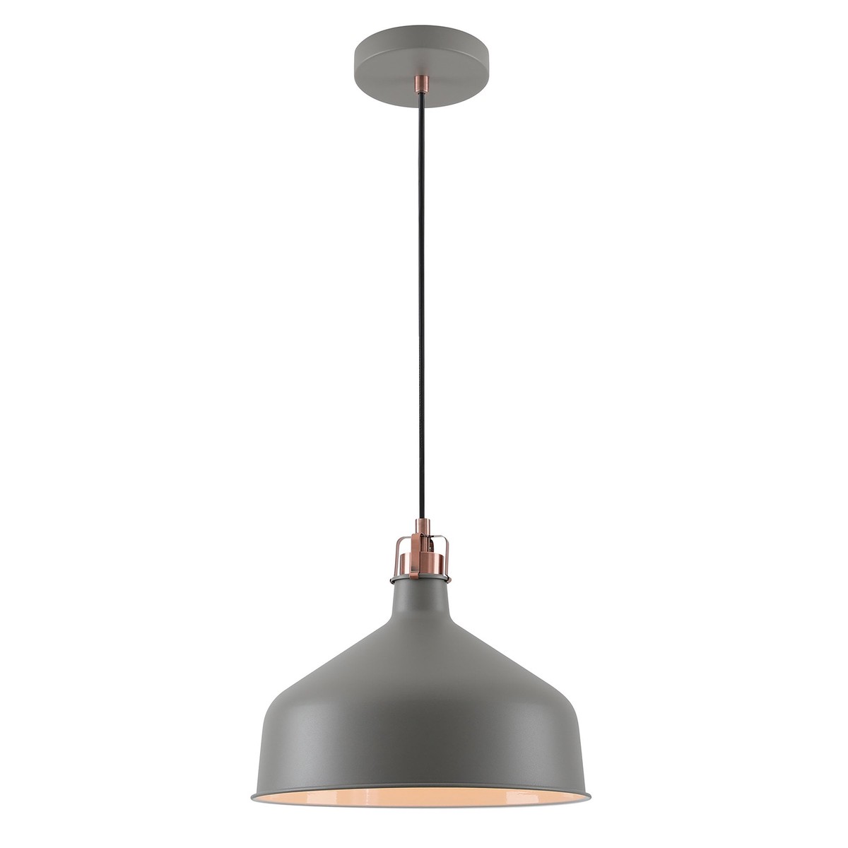 NL70179 Barnie Medium Pendant Sand Grey/Copper/White