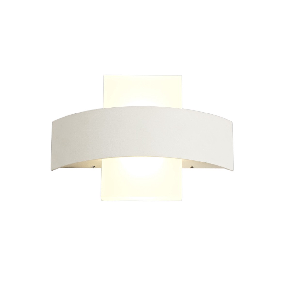 NL72059 Lahna Outdoor Up & Downward Lighting Wall Lamp 2 Light LED Sand White