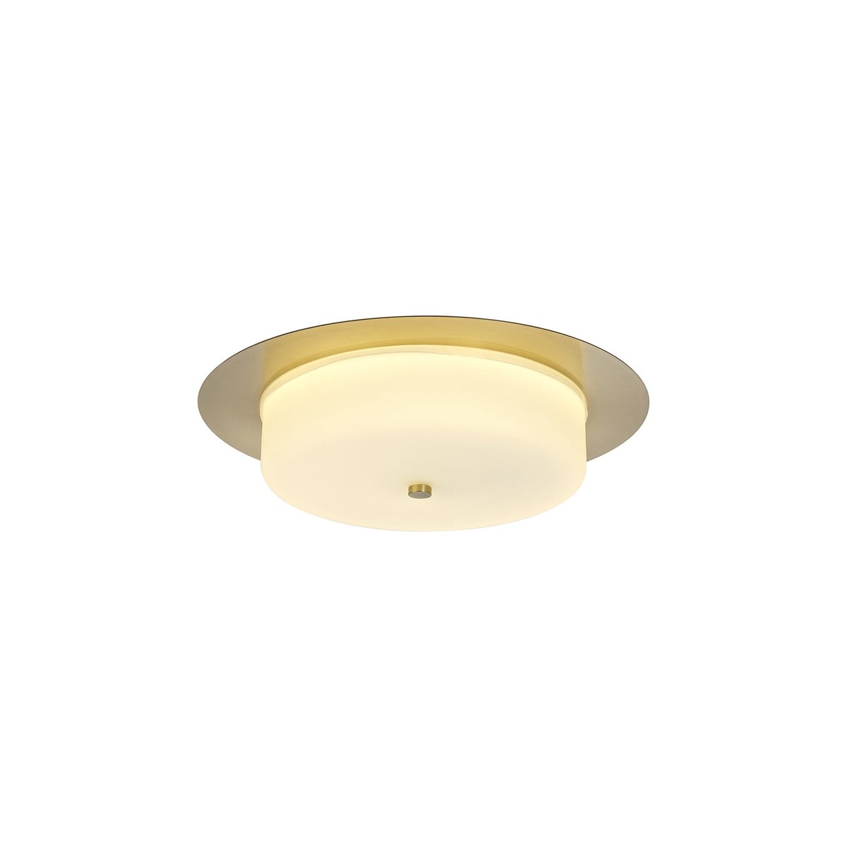 NL77639 Hex Bathroom LED Flush Ceiling Light Antique Brass