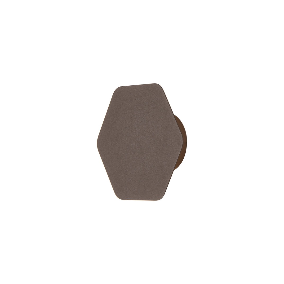 NLK04199 Modena Magnetic Base Wall Lamp LED 15cm Horizontal Hexagonal Coffee