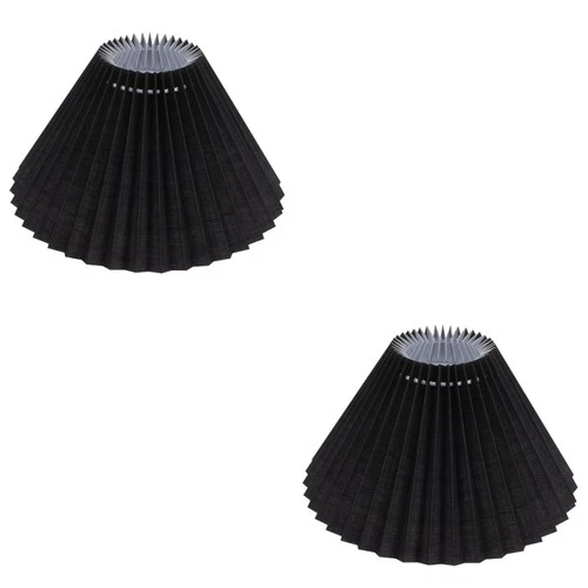2 Pack Lamp Shade Table Pleated Shades for Lamps Bedside Lampshades