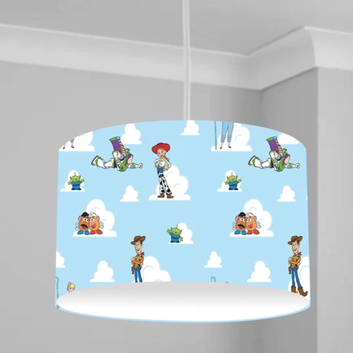 TOY STORY buzz woody CEILING DRUM LIGHT SHADE / TABLE LAMPSHADE 3 SIZES