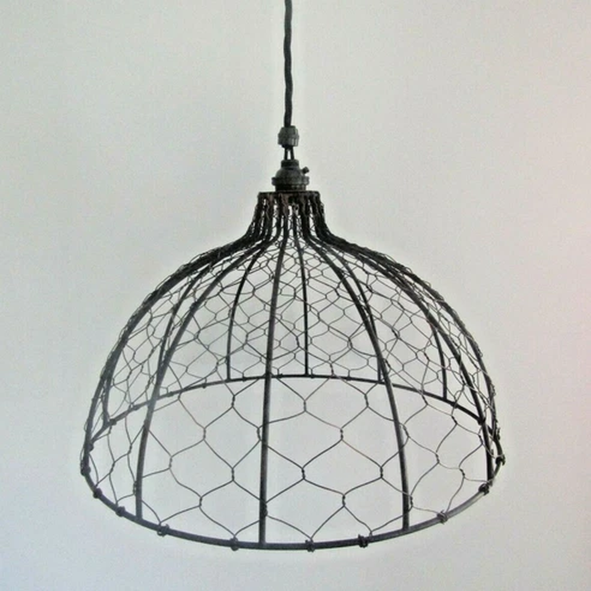 14″ Wire lampshade industrial rustic Vintage Retro ceiling pendant light Shade