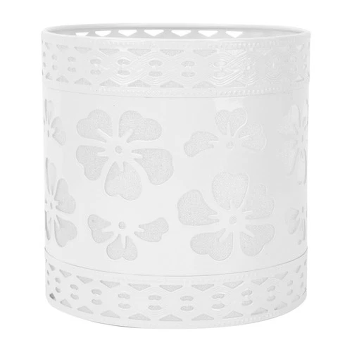 1Pc Chandelier Lamp Shade Desk Light Cover Simple Iron Art Light Shade (White)