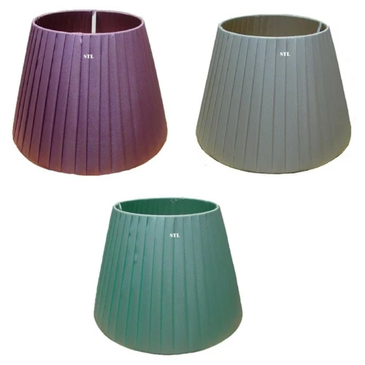 16″ (40cm) Satin Pleated Fabric Drum Shape Table Lamp & Floor Lamp Shade