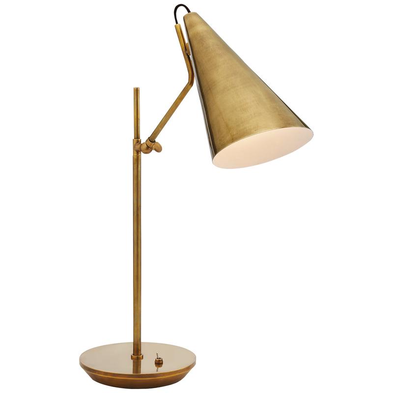 Clemente One Light Table Lamp Hand-Rubbed Antique Brass