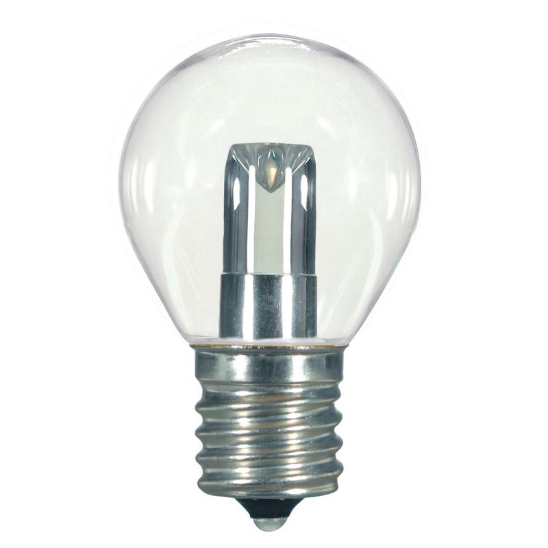 1 Watt LED – S11 – Clear – 2700K – Intermediate base – 120 Volt – Carded – 48-Pack
